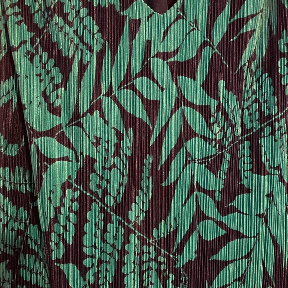 BANANA REPUBLIC TROPICAL PATTERN BLOUSE - Picture 5 of 6